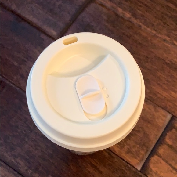 Kate Spade Gold and Cream Tall Mug with lid - Picture 3 of 7